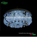 3D crystal indoor led flush mount ceiling light with mp3 and remove control